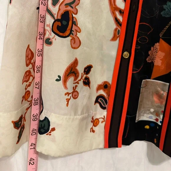 Tory Burch patchwork silk midi dress - Picture 6 of 9